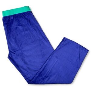 June & Daisy Dark Purple Fleece Pajama Lounge Pants‎ Womens Stretch NWOT
